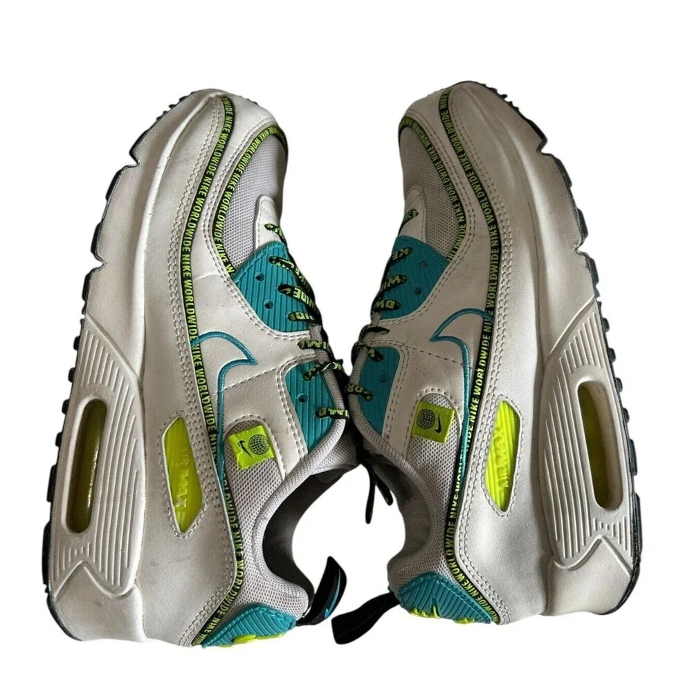Nike Air Max 90 SE2 GS Worldwide Blue Fury Volt  Unisex CV7665-100 7Y